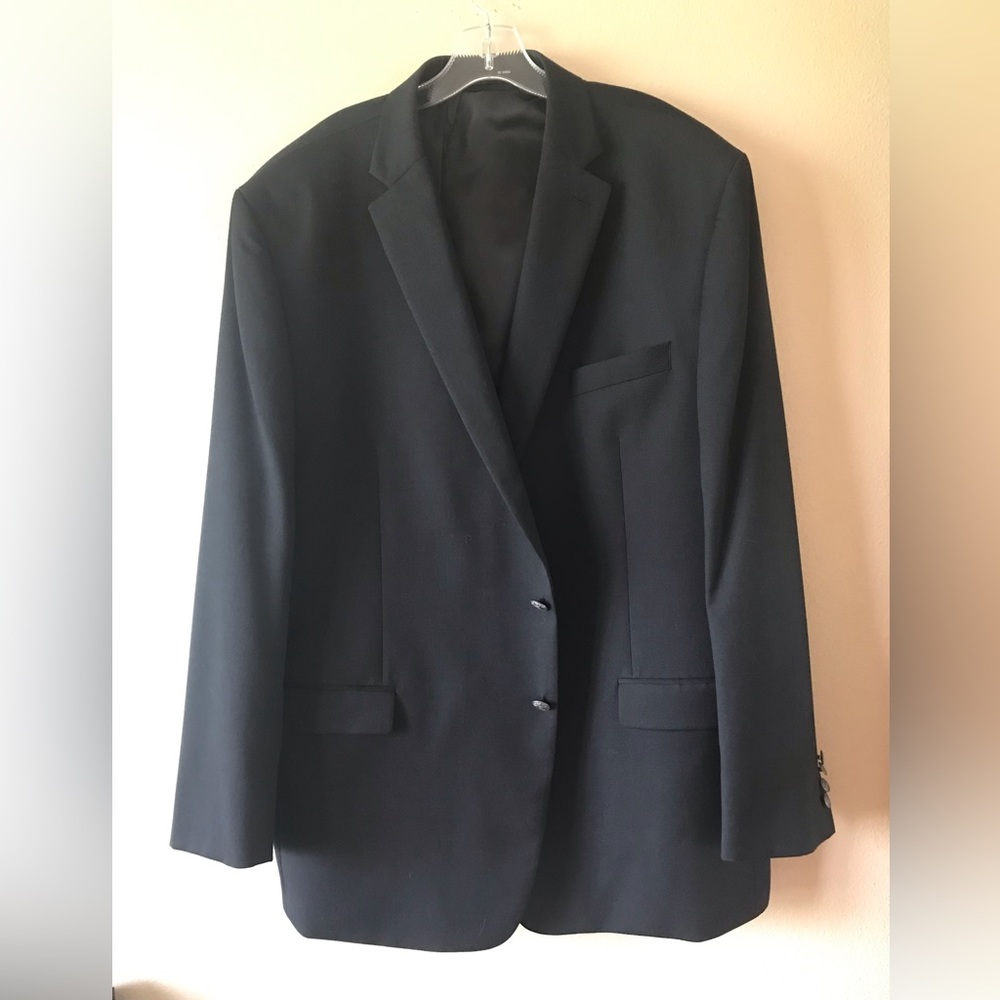 Mens Michael Kors Black Blazer/Sport Coat Size 52L, Excellent Condition